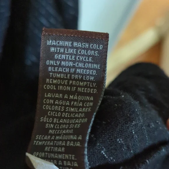 Knox Rose Black and White Striped Embroidered Tank Whimsigoth Women's Size L - Picture 4 of 5